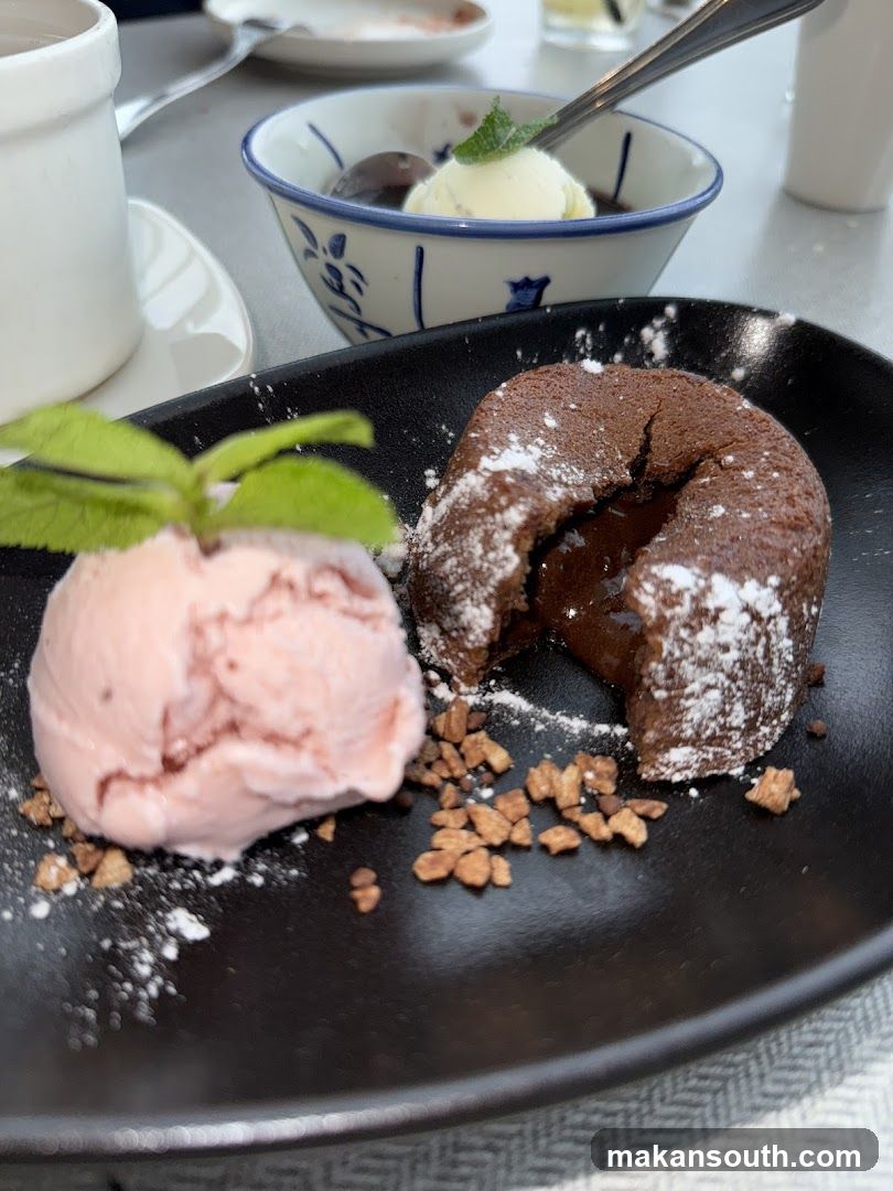 Chocolate Lava Cake with Ice Cream