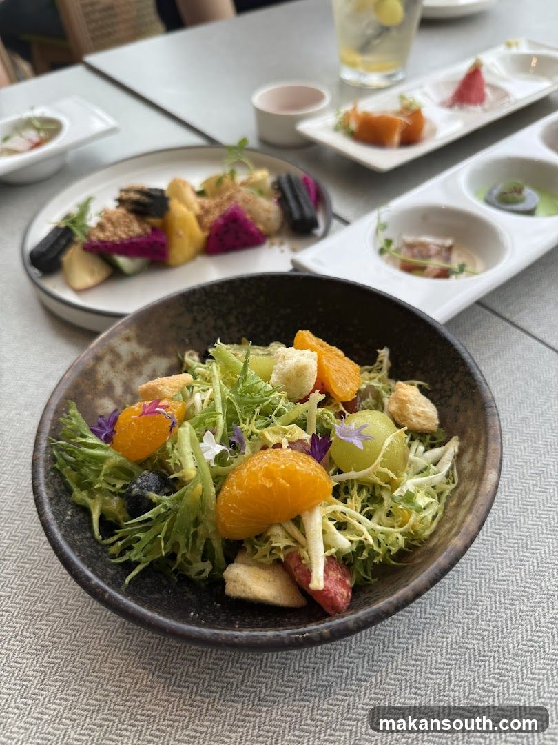 Salad with Fruit and Greens