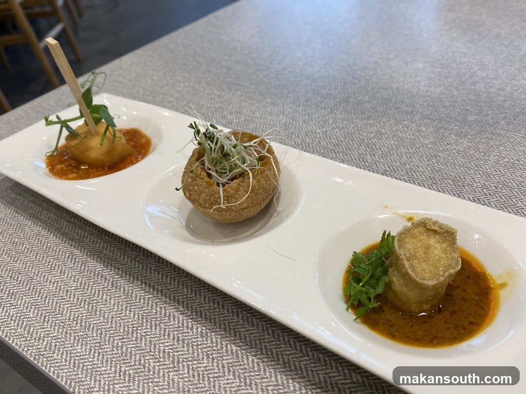 Three-piece appetizer platter