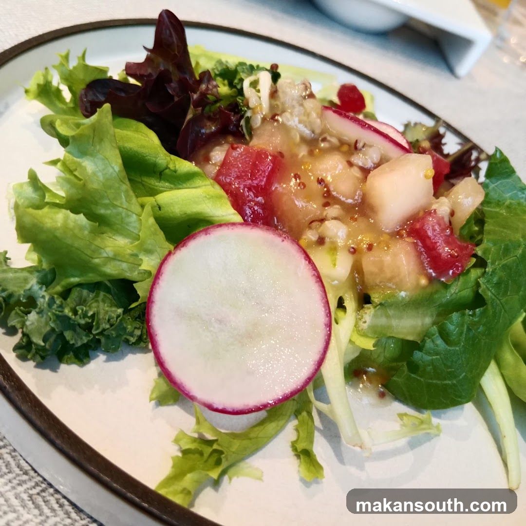 Salad with Radish and Dressing