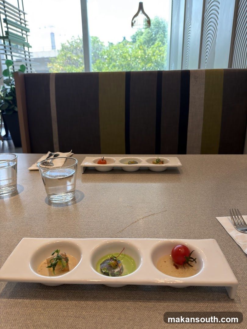 Dining Table with Appetizer Platters