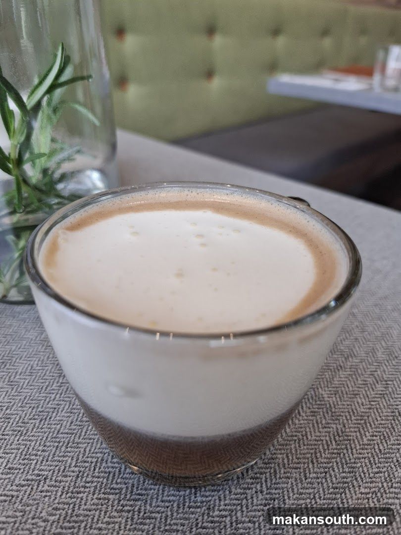 Latte in Glass Cup