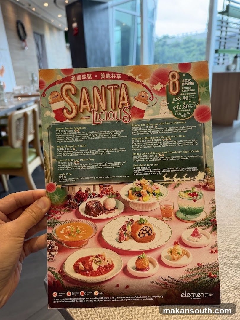 Santa Licious Menu