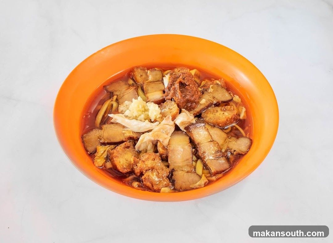 Bowl of Braised Pork Noodles