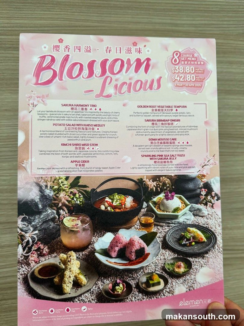 Blossom - Licious Menu
