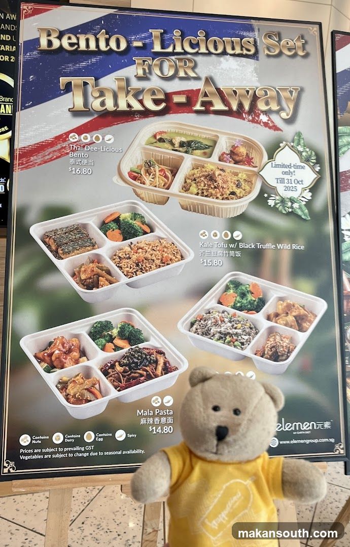 Bento Licious Set Take Away Menu Board