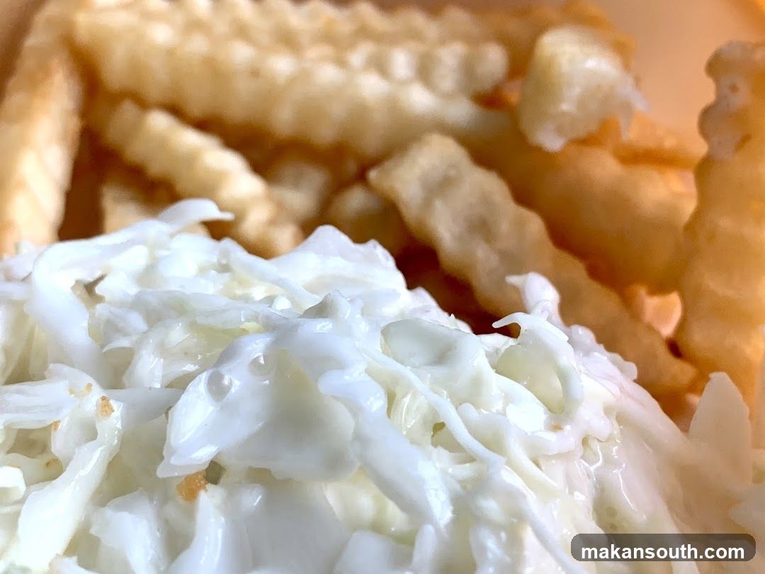Coleslaw and French Fries