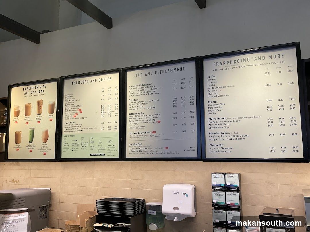 Starbucks Menu Board