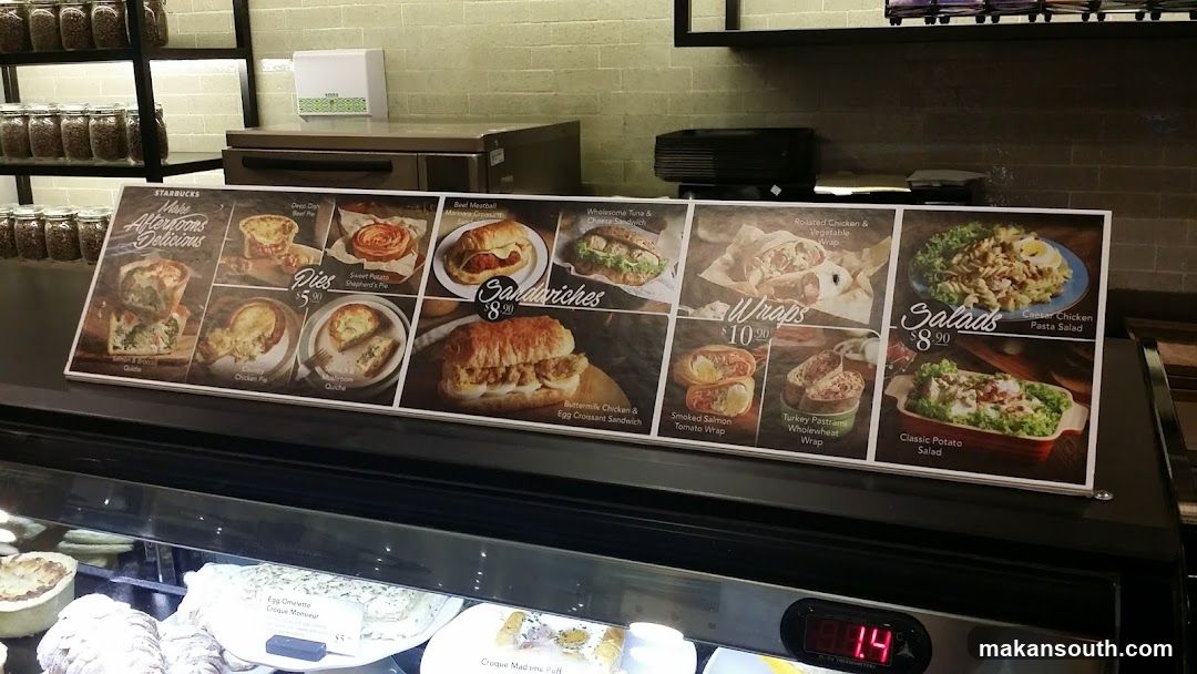 Starbucks Menu Display