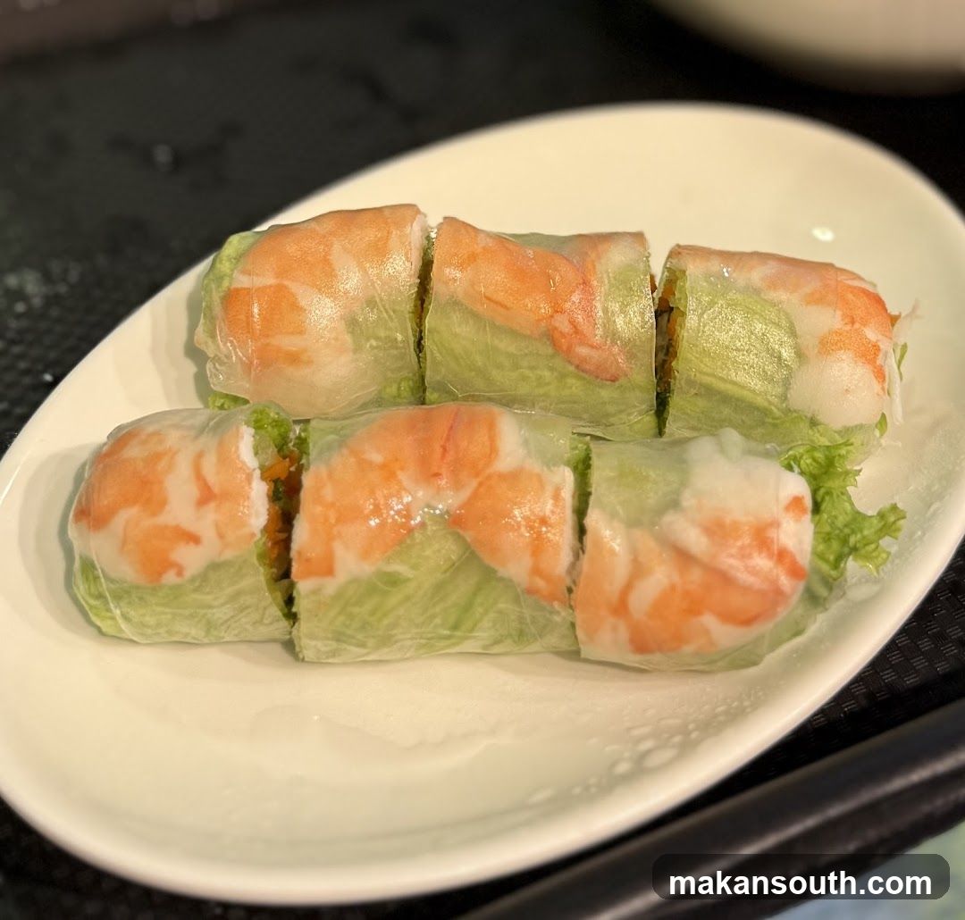 Spring Rolls on Plate