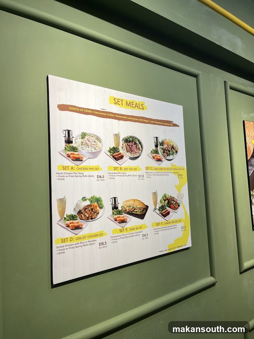 Set Meals Menu