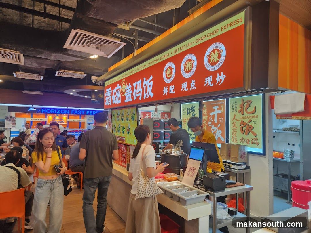 Food Stall Interior Scene