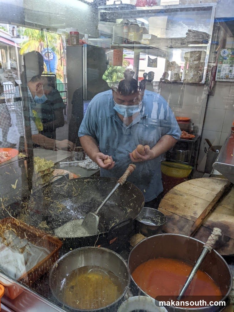 Food stall interior