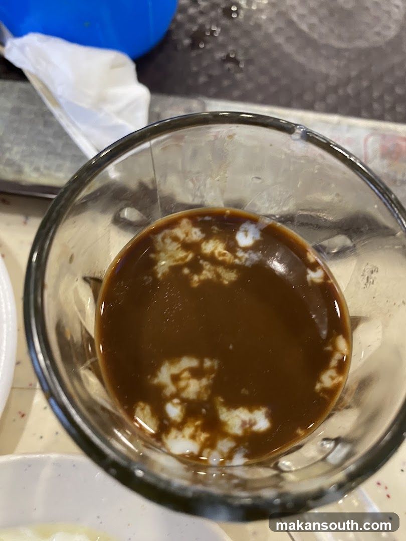 Tabletop beverage residue
