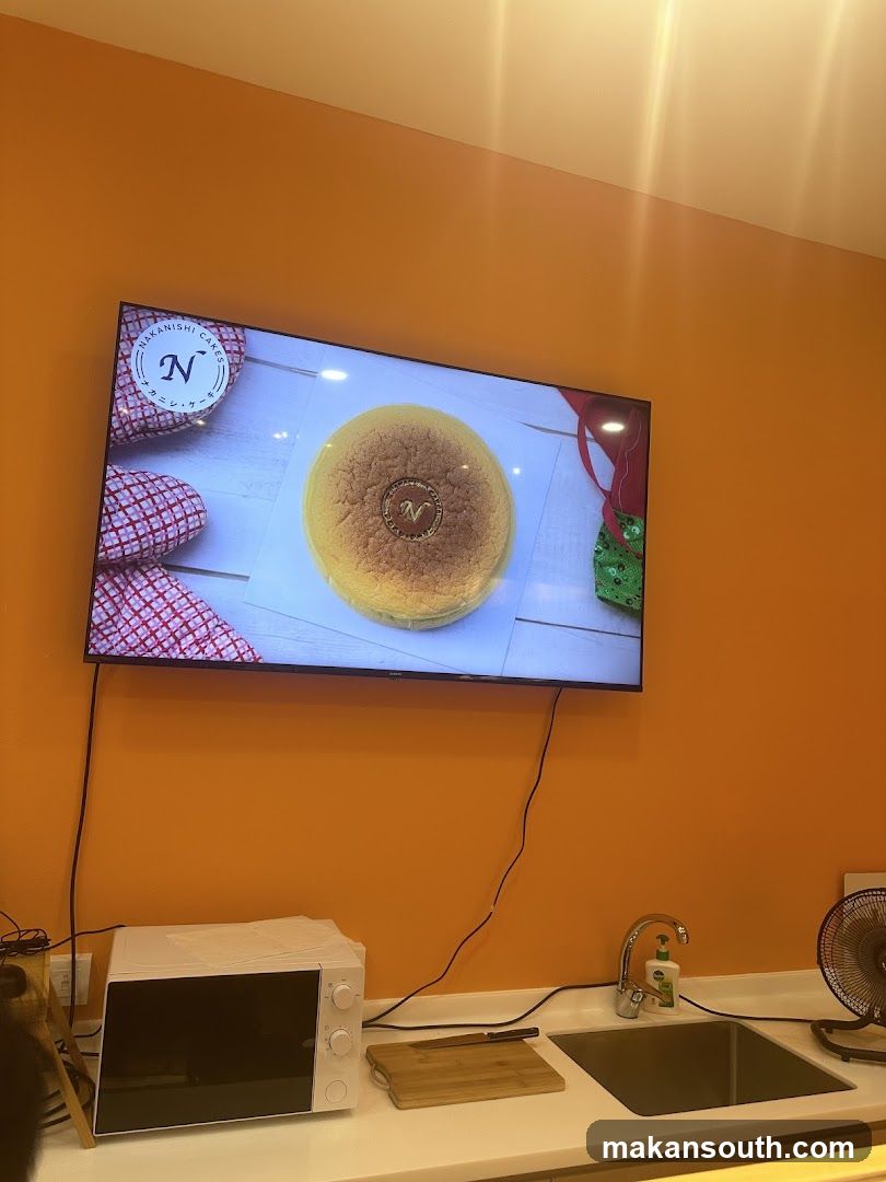 Kitchen Interior with TV Display