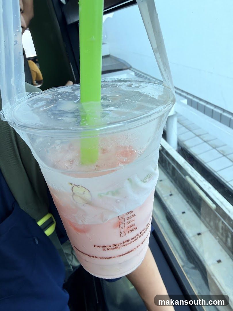 Pink Iced Drink in Cup