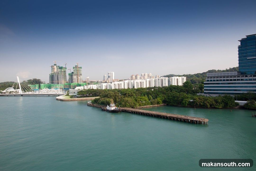 Cityscape with Waterfront and Dock