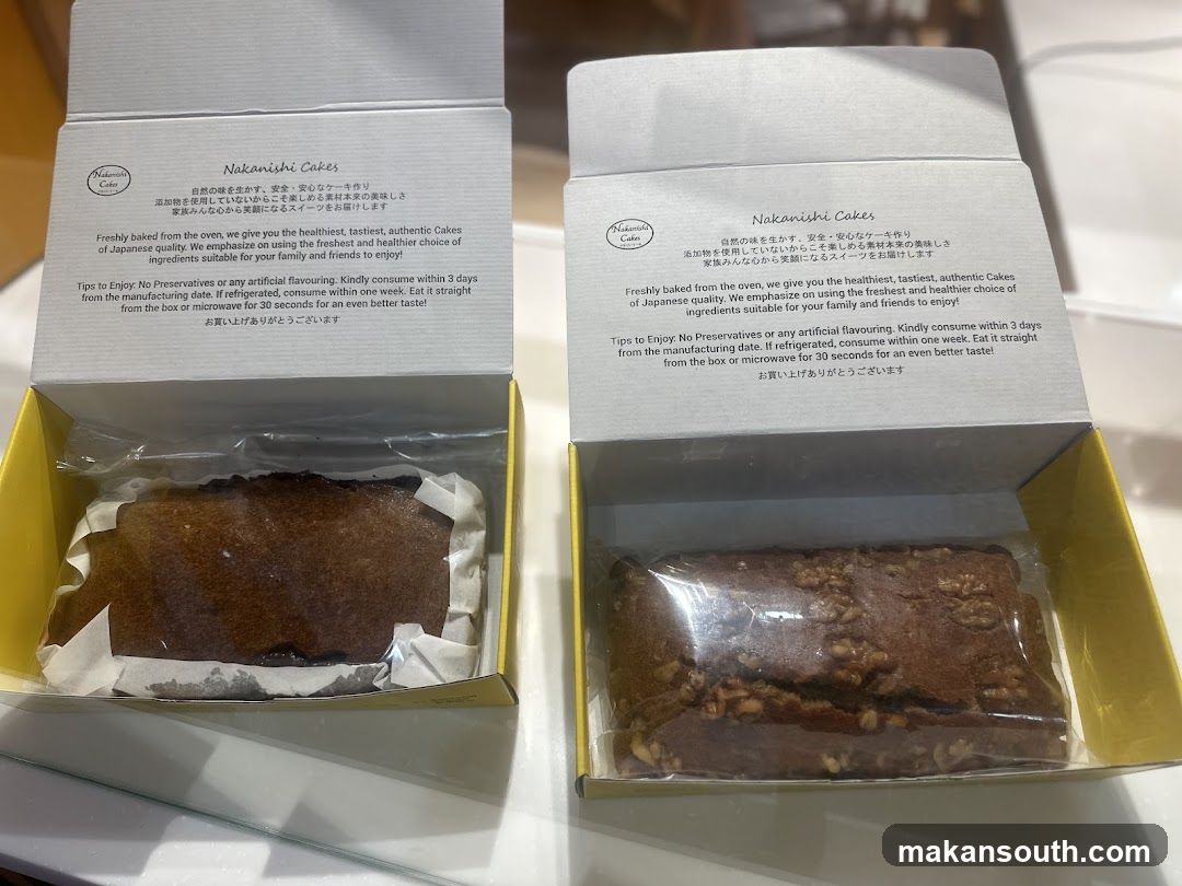 Nakanishi Cakes Product Display