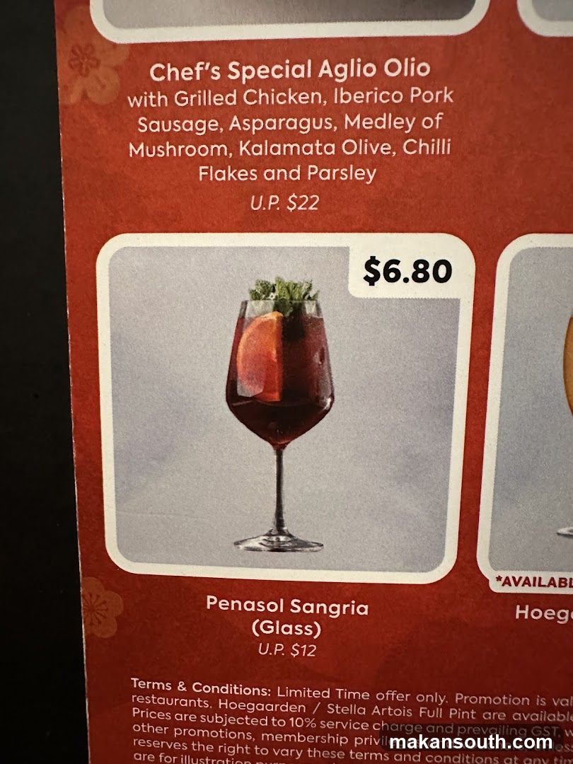 Penasol Sangria Menu Item