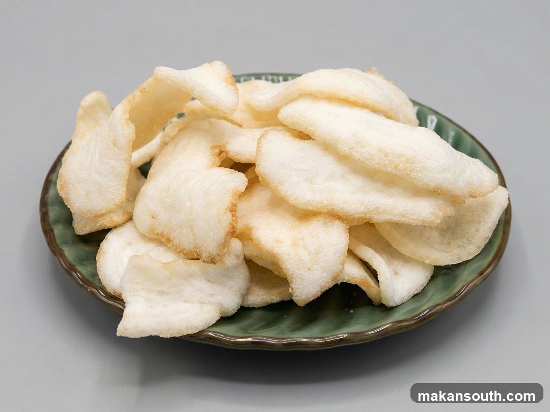 Crunchy Snack Chips on Plate