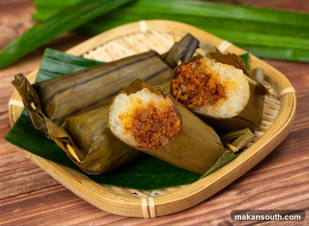 Bamboo Leaf Wrapped Rice Dish