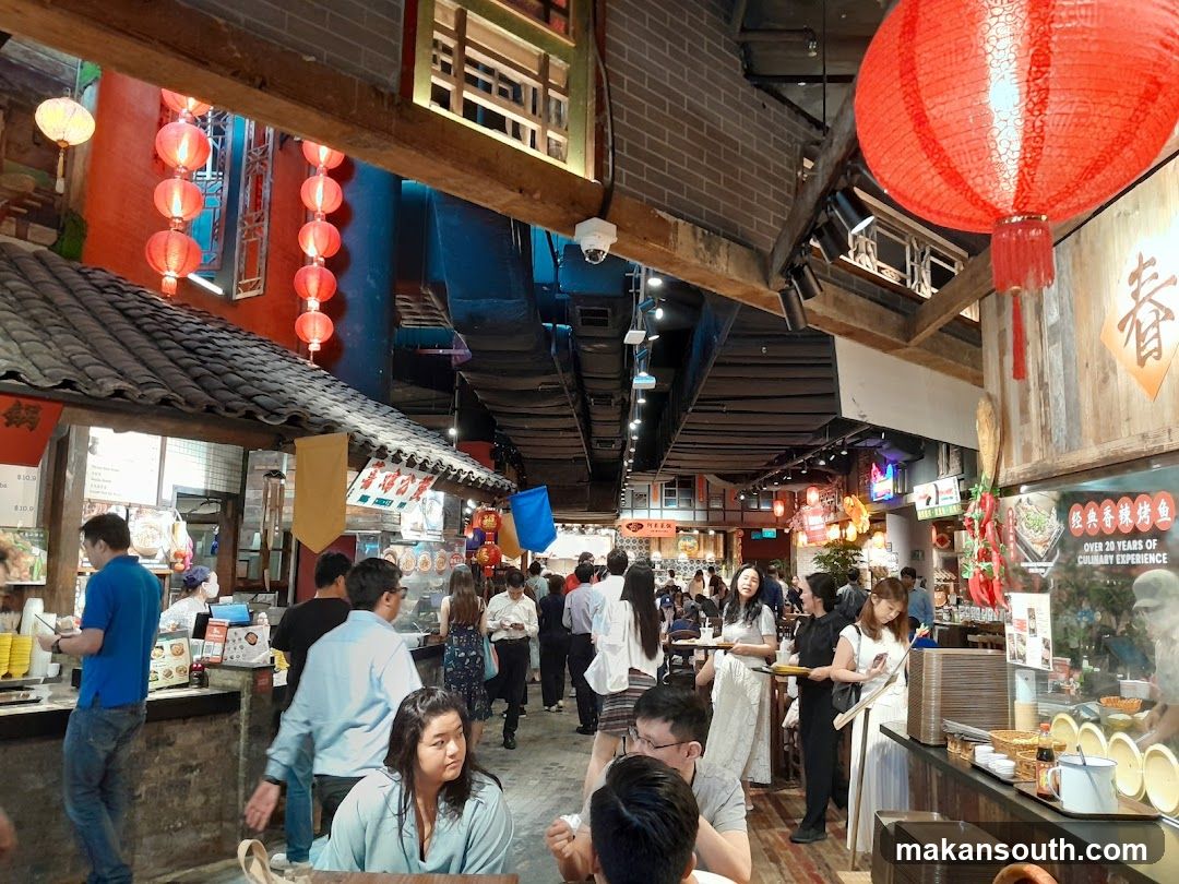 Bustling Night Market Scene