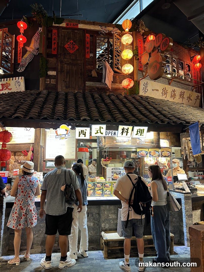 Western Cuisine Stall in Market