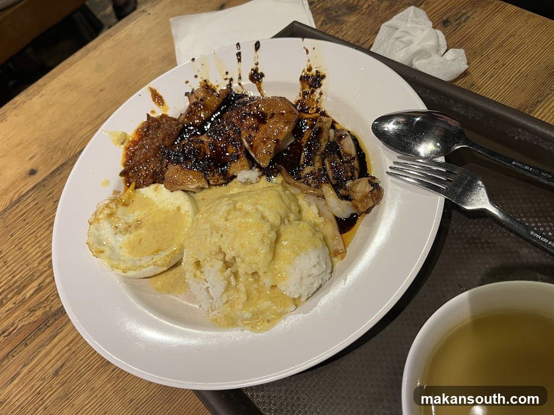 Braised Chicken with Rice and Egg