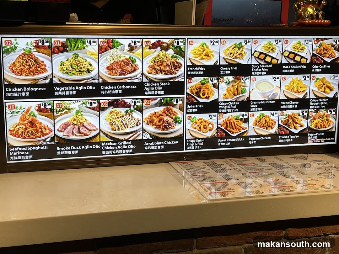 Restaurant Menu Board Display