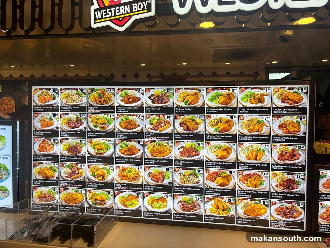 Western Boy Menu Board
