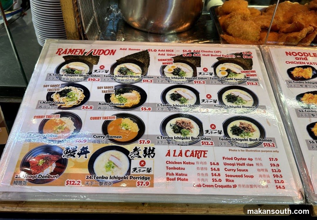 Ramen & Noodle Menu Board