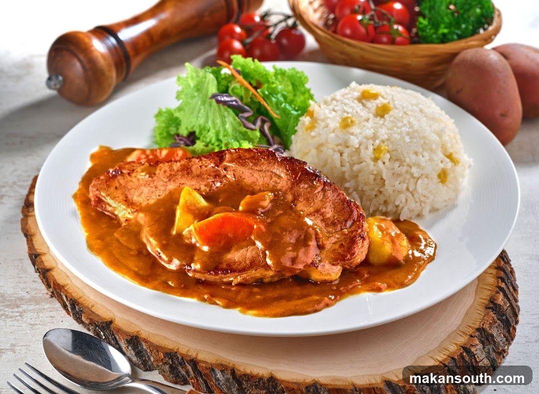 Curry Pork Chop with Rice
