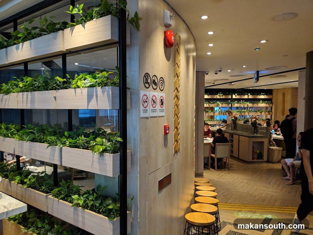 Restaurant Interior with Greenery