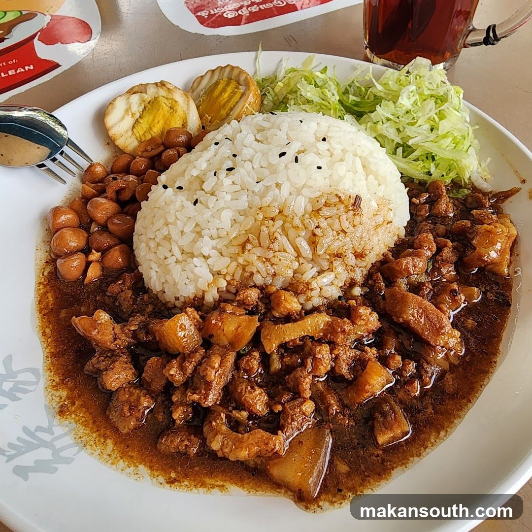 Curry Rice Bowl with Egg and Beans