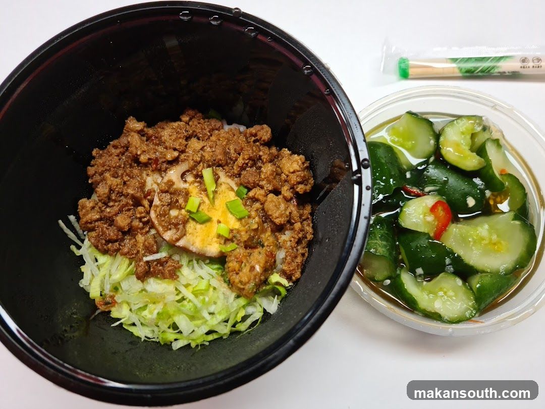 Bowl of Meat and Cucumber Salad
