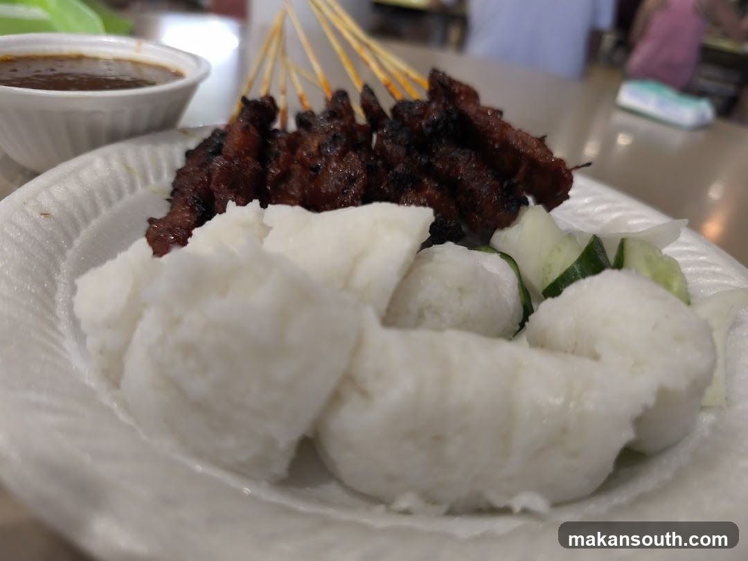 Sambal and Rice with Skewers
