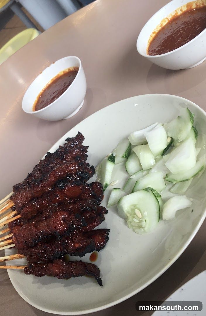 Grilled Satay Skewers with Cucumber Salad and Sauce