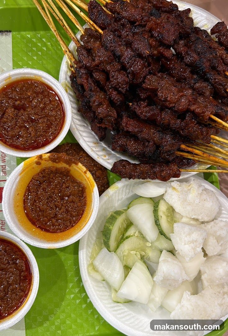 Satay Skewers with Sides and Sauces