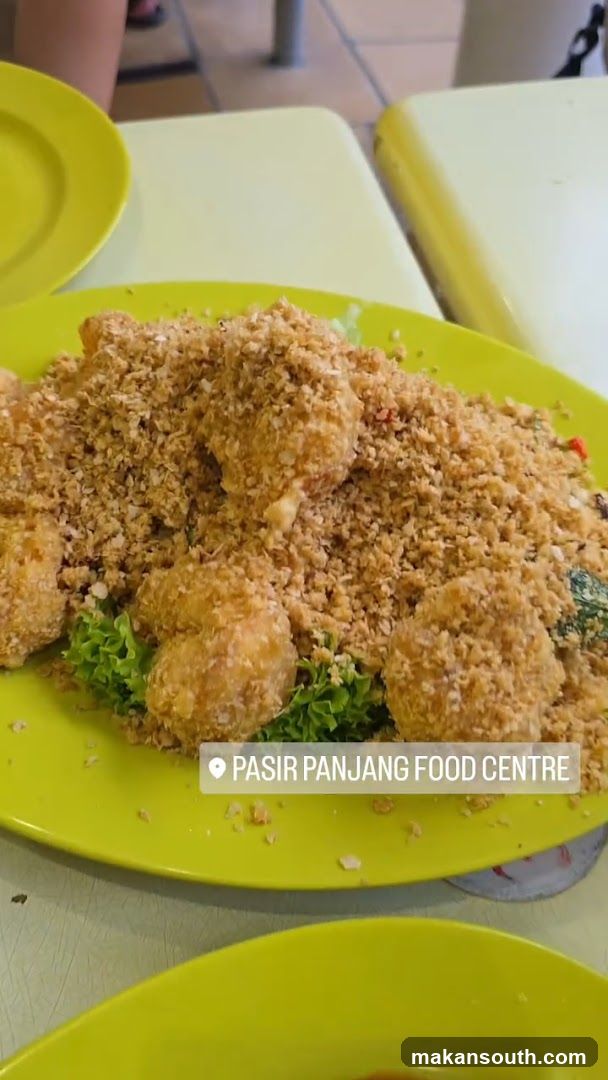 Breaded Chicken Dish at Pasir Panjang Food Centre