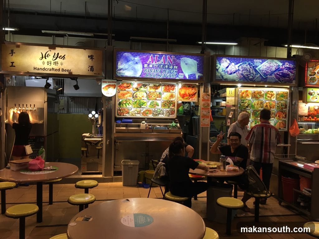 Hawker Center Food Stall Scene