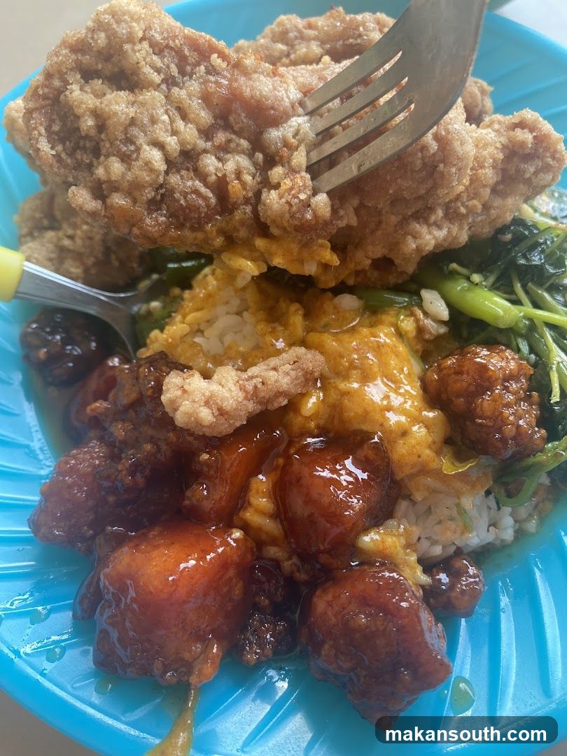 Fried Chicken and Rice Dish