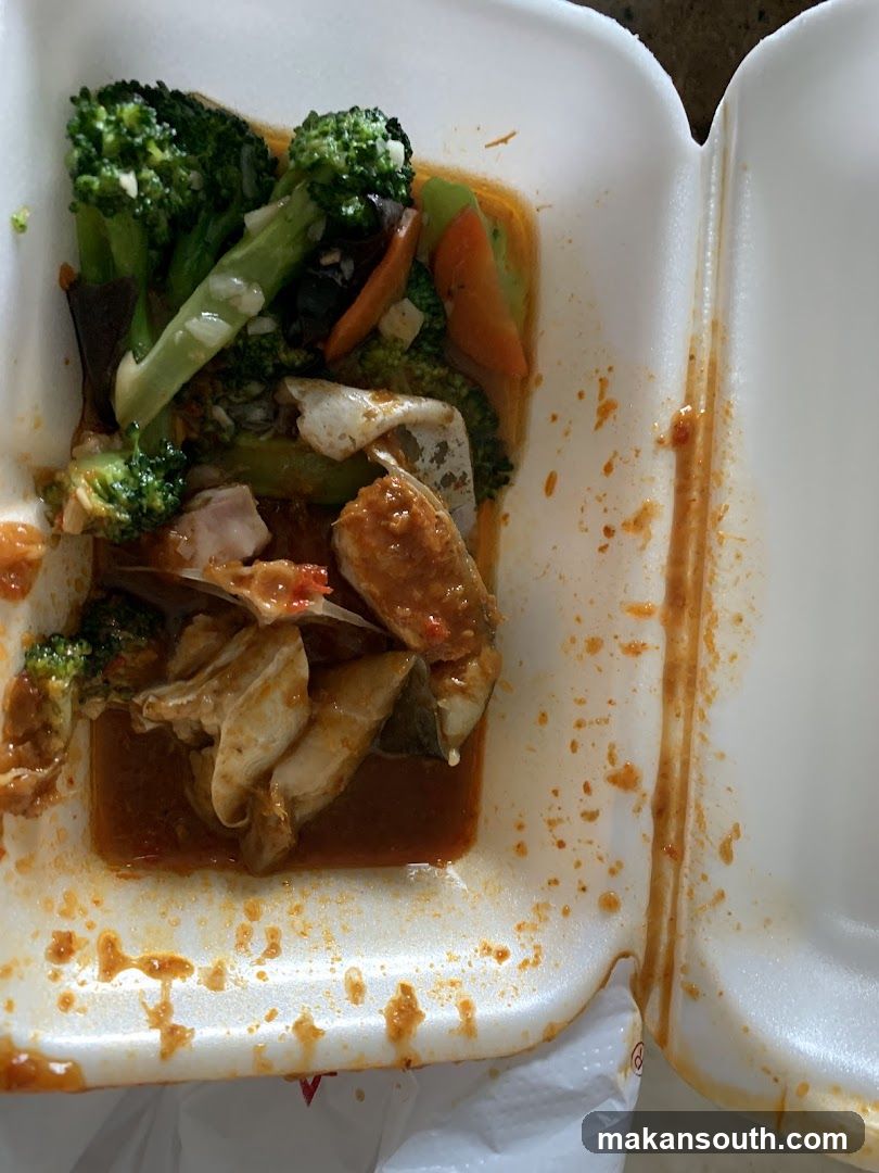 Takeout Food Container with Stir-Fry