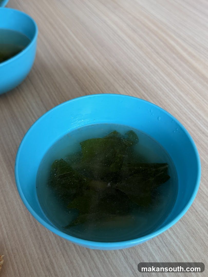 Bowl of Green Leaf Soup