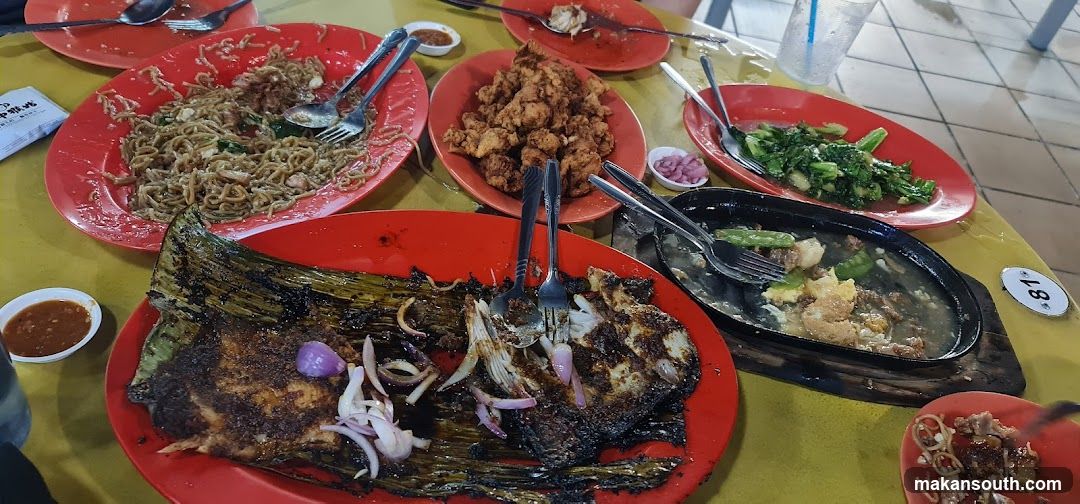 Grilled Fish and Noodles Meal