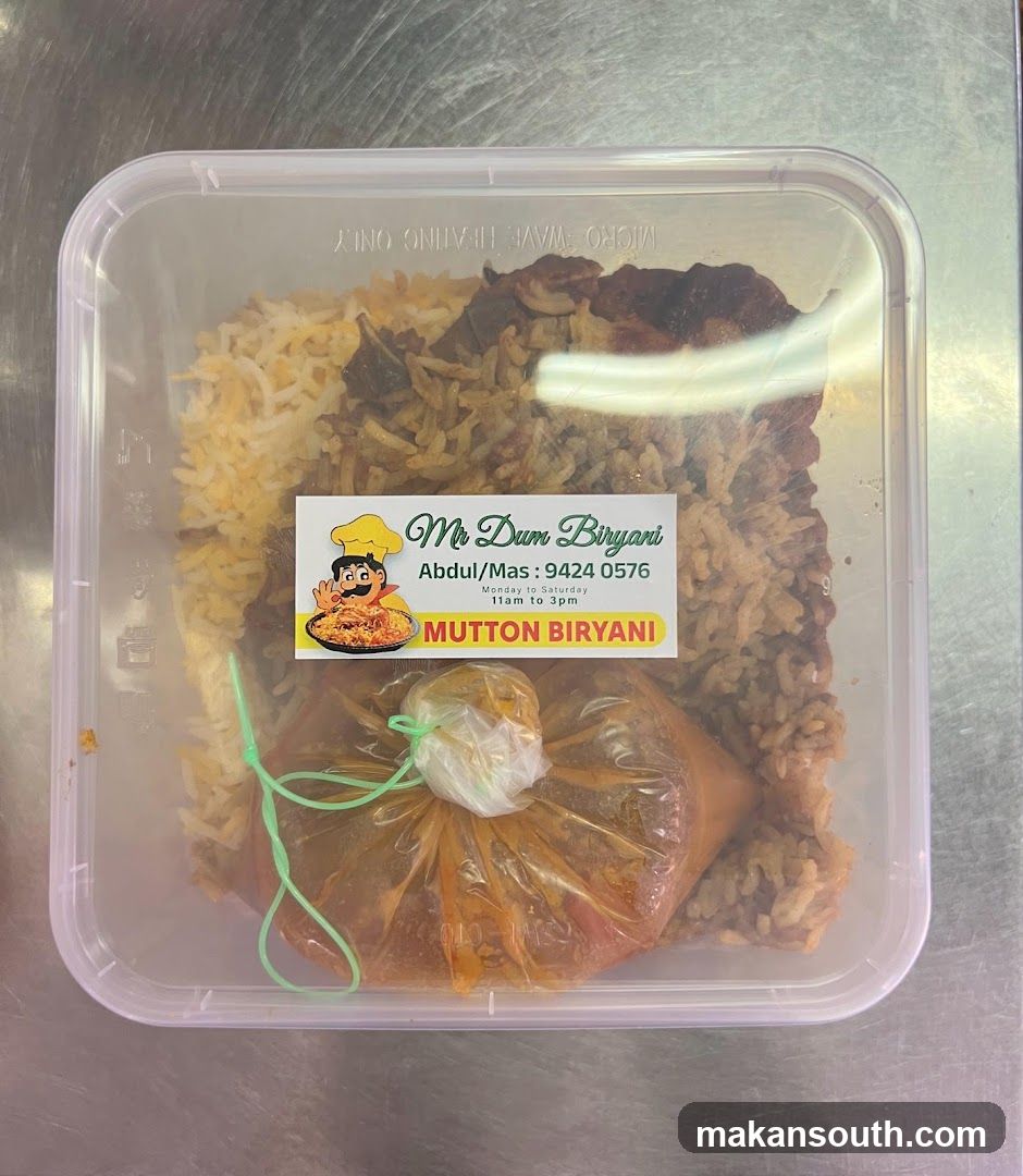 Mutton Biryani Takeout Box