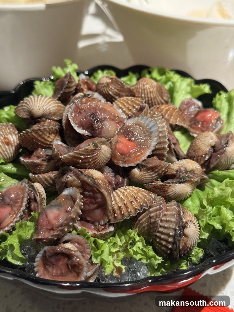 Baked Clams with Lettuce Bed