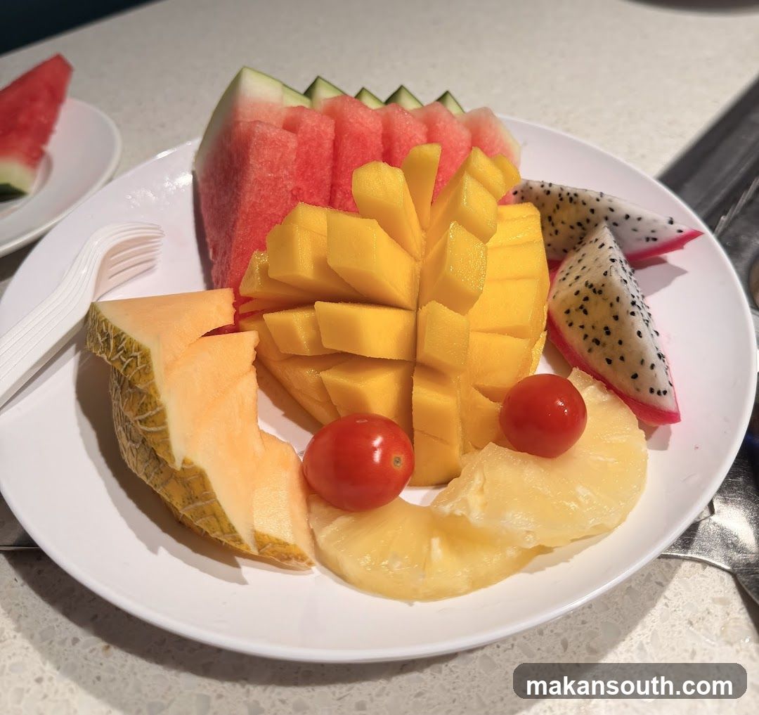 Fruit Platter on White Plate