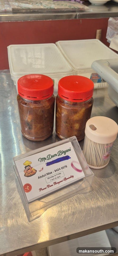 Jars of Curry Paste and Business Card