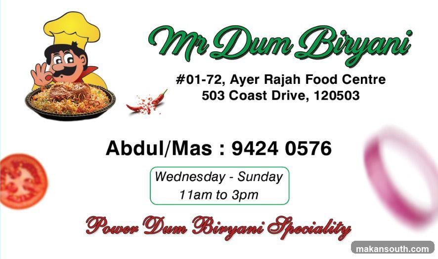 Mr Dum Biryani Flyer