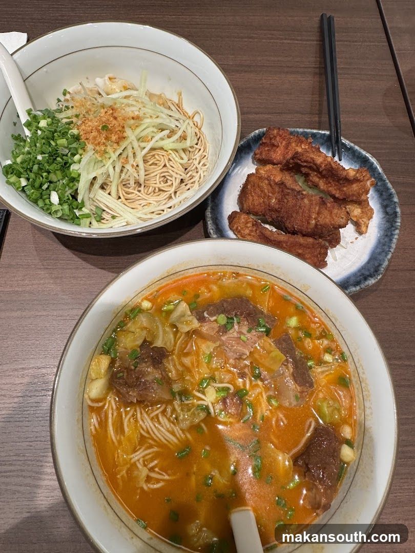 Noodle Meal with Fried Fish